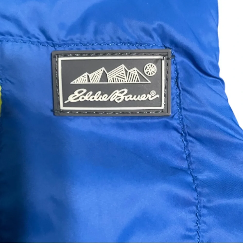 Eddie Bauer Blue Fleece Jacket with Black Label